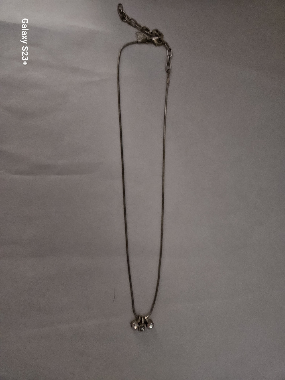 Premier Designs Silver Three-Charm Necklace